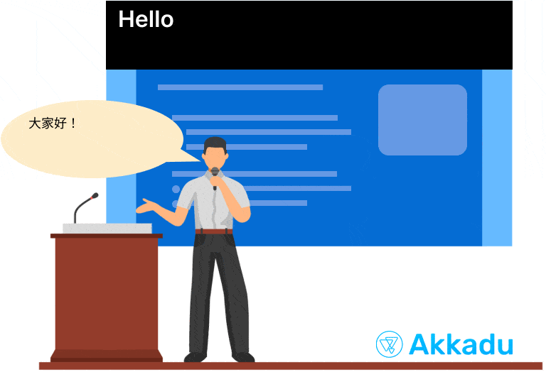AI live captions to translate events and conferences